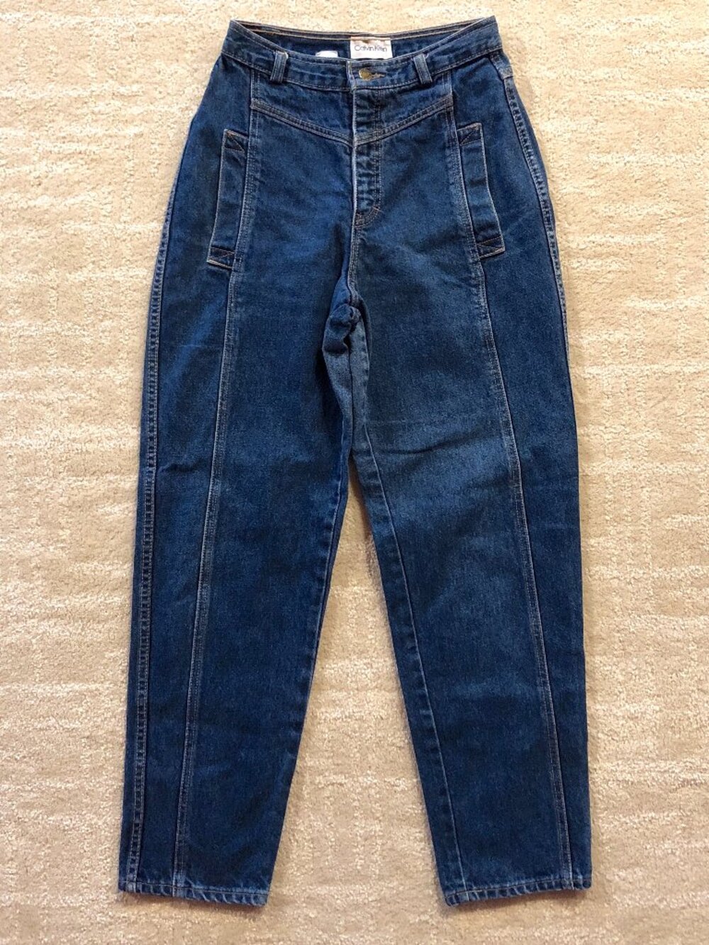 Vintage 90s Calvin Klein High Rise Jeans Made In USA 24/S/XS